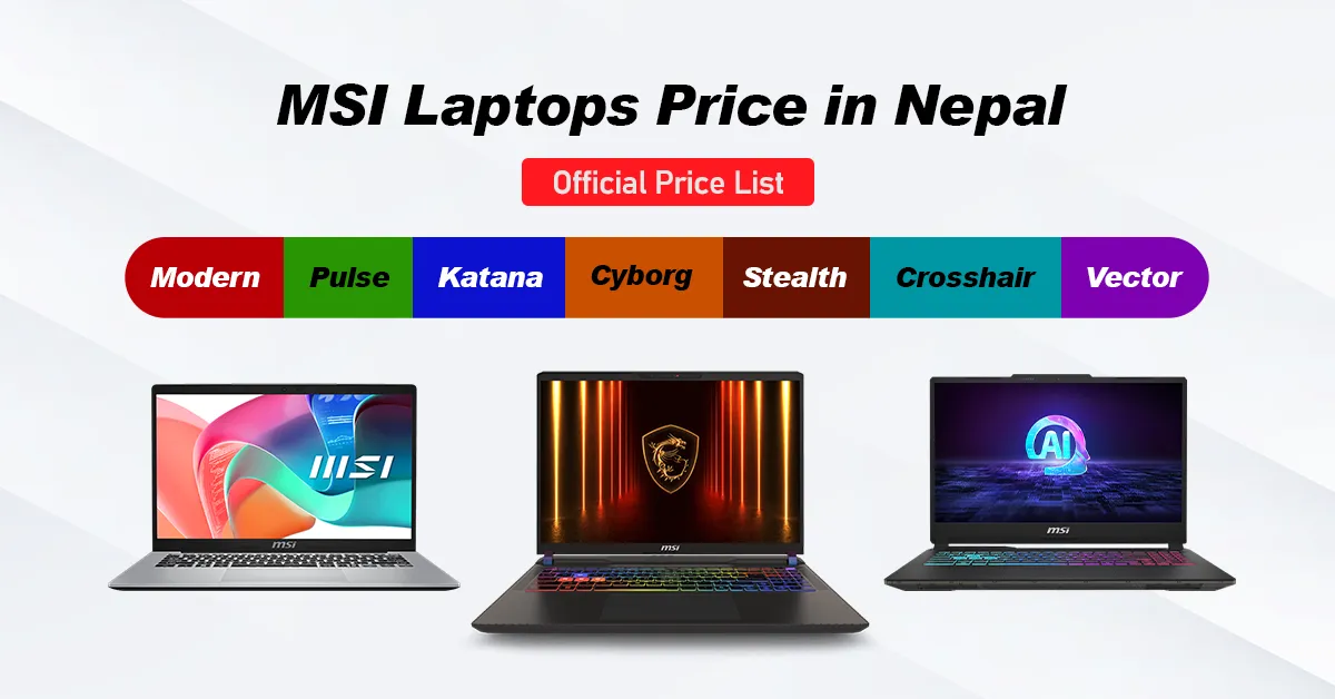 MSI Laptops Price in Nepal 2026